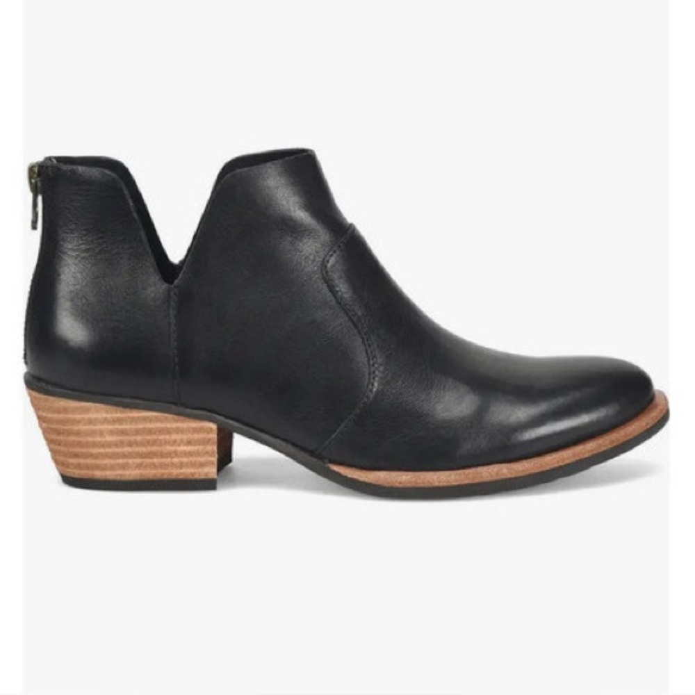 Kork-Ease Womens Skye Leather Ankle Bootie/Back